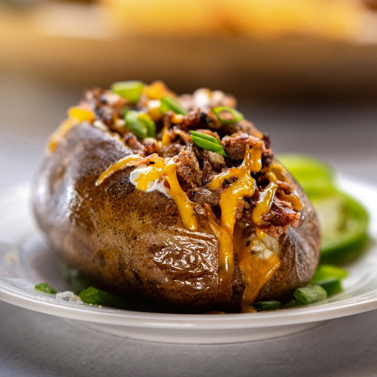 Loaded Beef Baked Potato