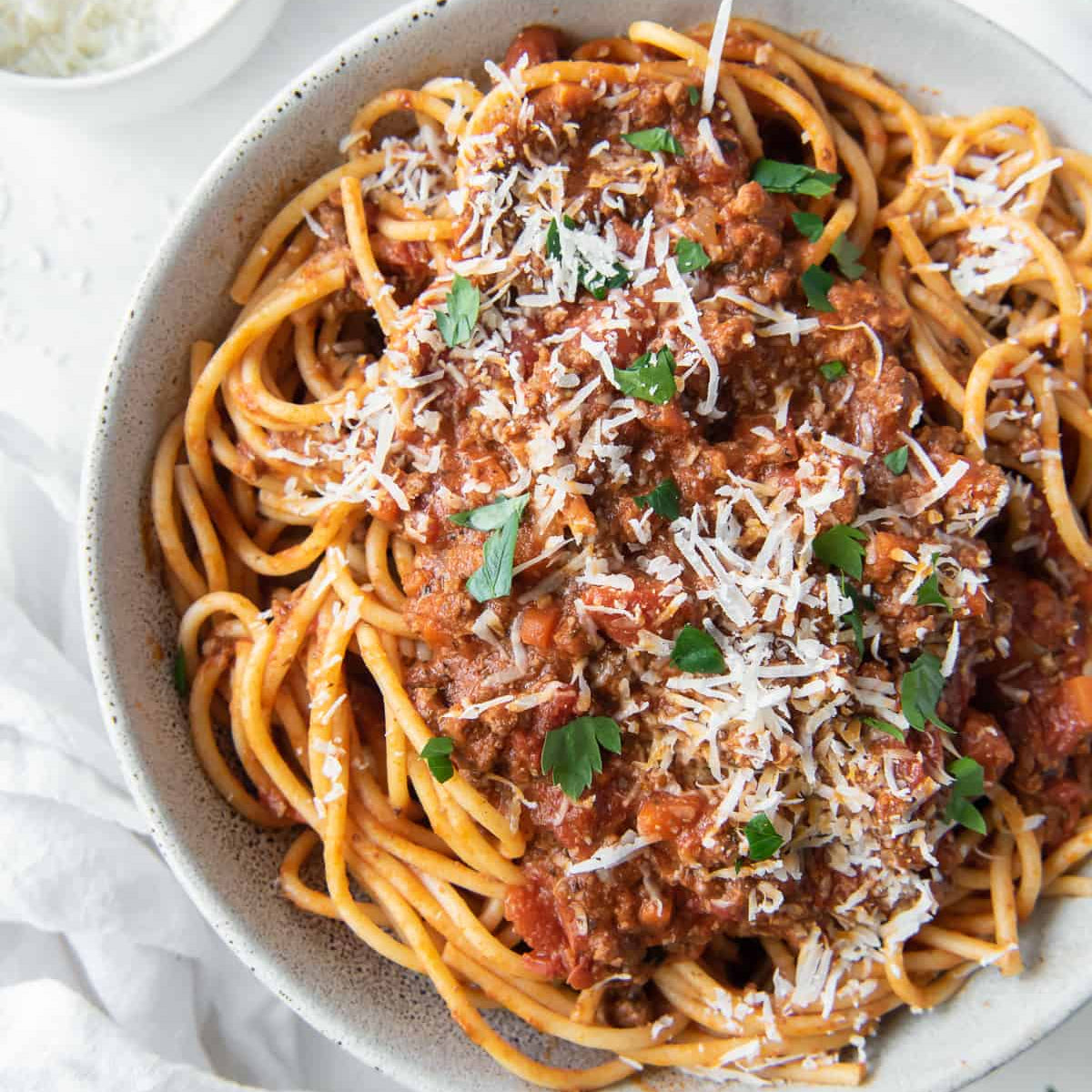 Italian Cheesy Beef Bolognese
