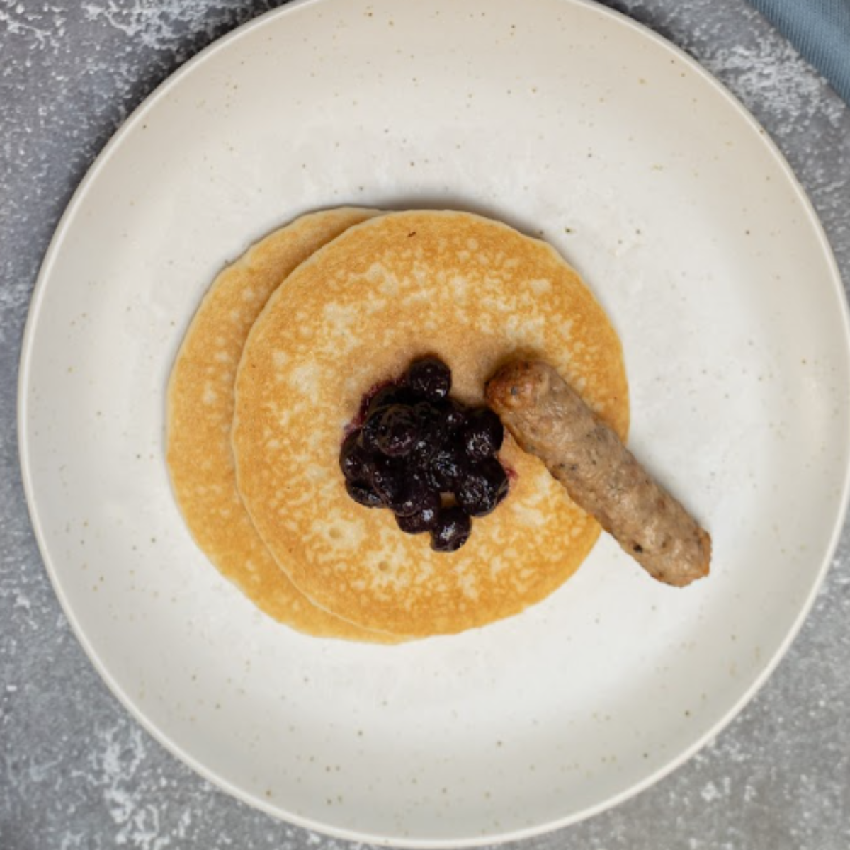 Blueberry Topped Pancakes