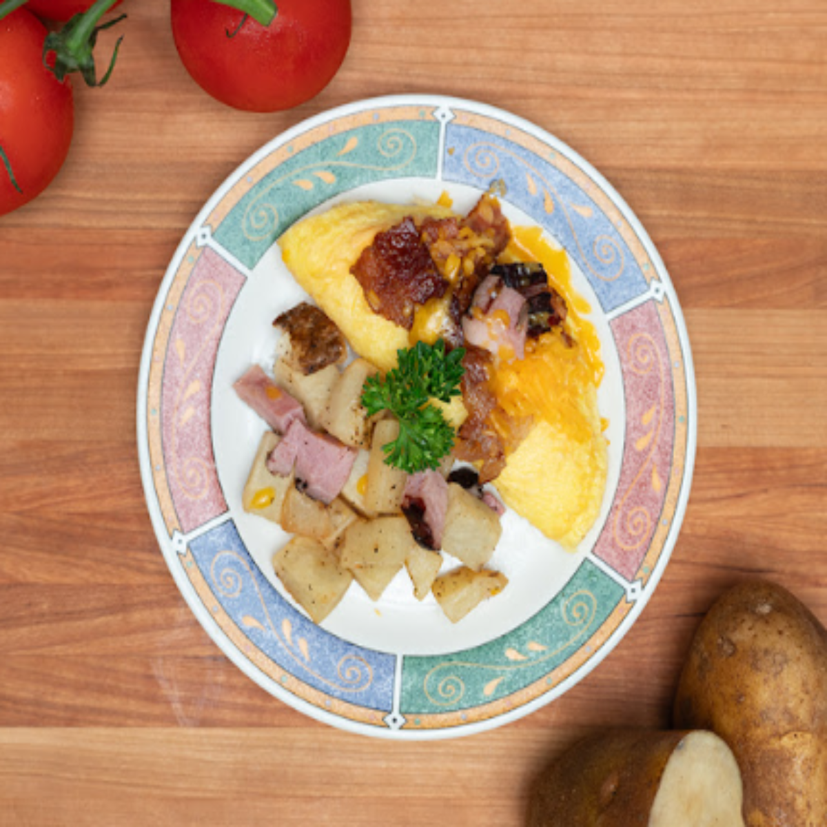 Meat Lovers Omelette Meal