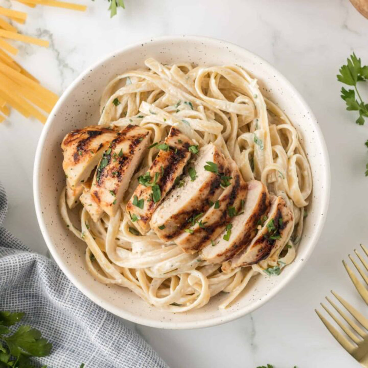 Grilled Chicken Alfredo
