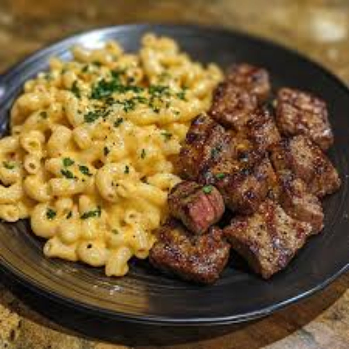 Southern Ham Steak & Mac N Cheese