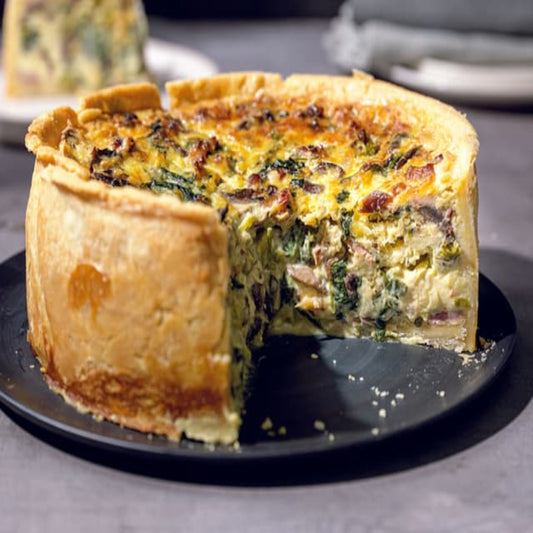 Eggs, Bacon, & Veggie Quiche