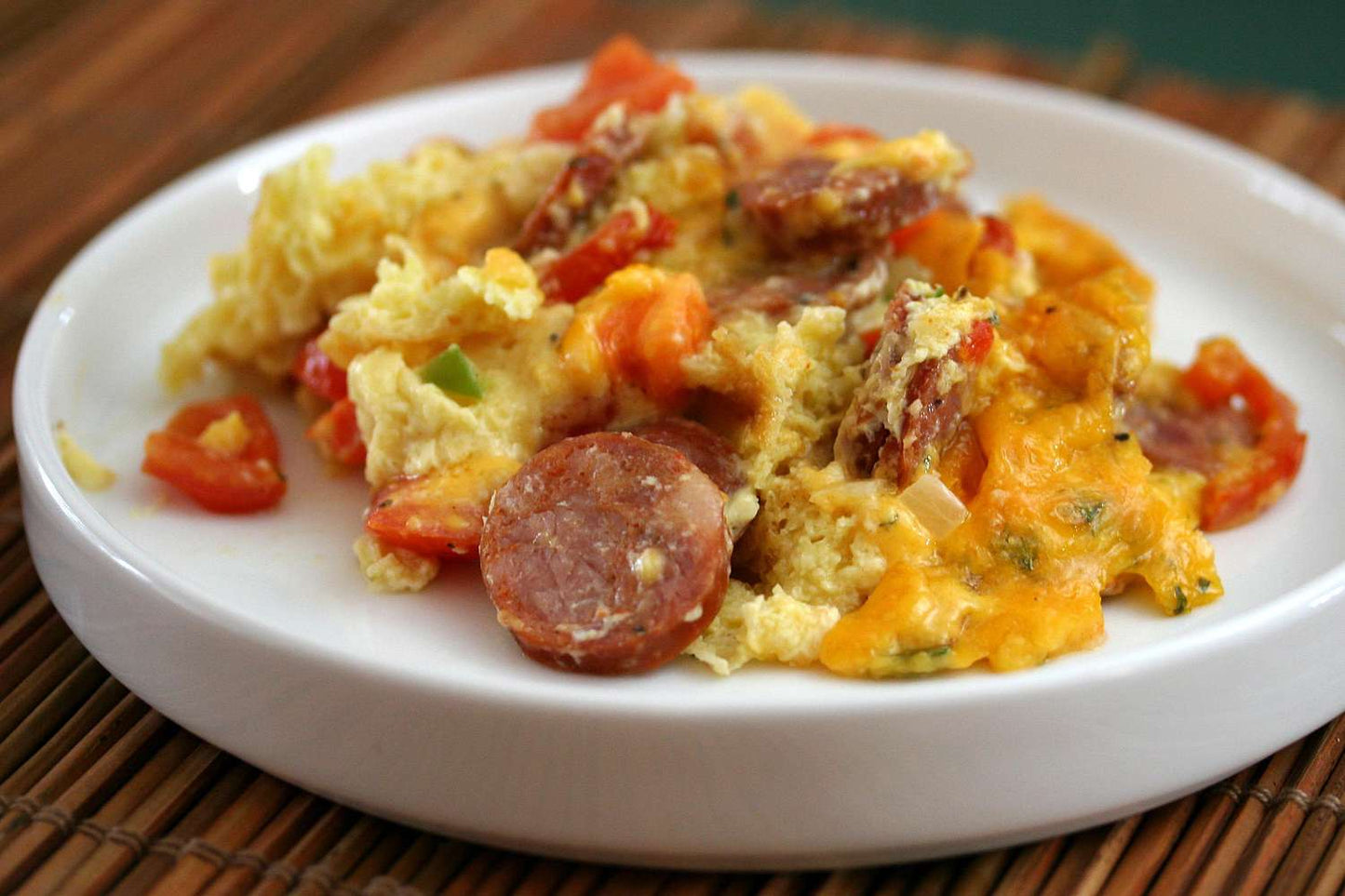 Cajun Smoked Sausage Scramble