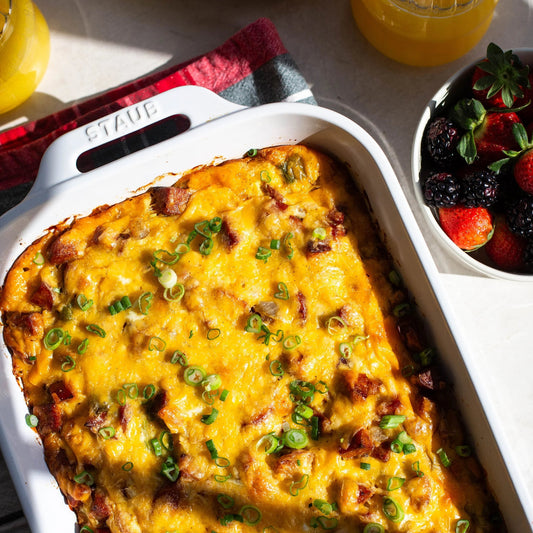 Cajun Ham Breakfast Casserole