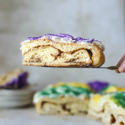 New Orleans King Cake Slice