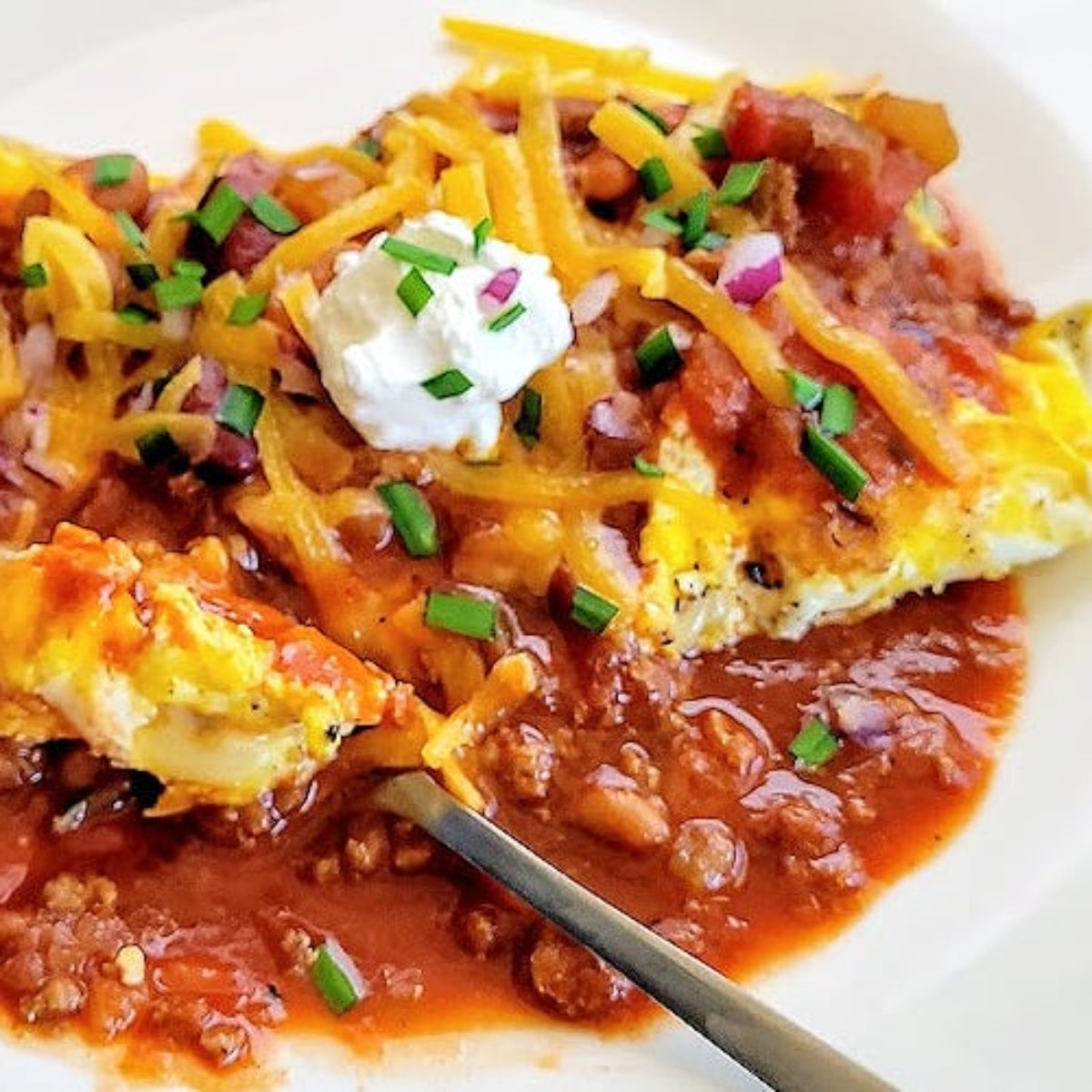 Chili and Cheese Scramble