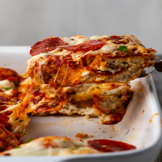 Italian Pepperoni Pizza Casserole